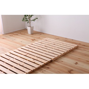 山型ヒノキスノコベッド シングル（S） 組立品【代引不可】