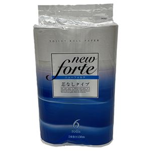 (まとめ) トイレットペーパー 芯なしNEWフォルテ S 6巻 【×2セット】