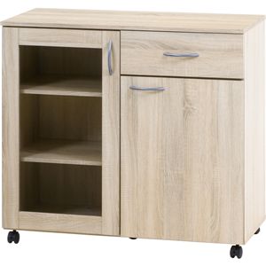 キッチン収納キャビネット 約90×40cm 組立品【代引不可】
